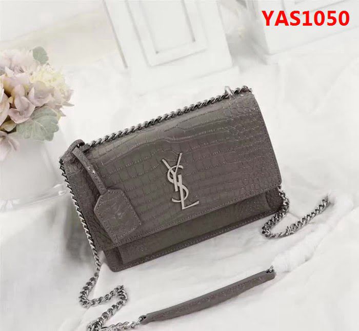 YSL聖羅蘭 專櫃最新 鄭秀文同款 鱷魚紋日落包 EY442906 YAS1050