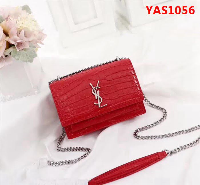 YSL聖羅蘭 專櫃最新 鄭秀文同款 鱷魚紋日落包 EY442906 YAS1056
