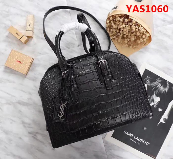 YSL聖羅蘭 新款 鱷魚紋油臘皮手提肩背包 59906 YAS1060