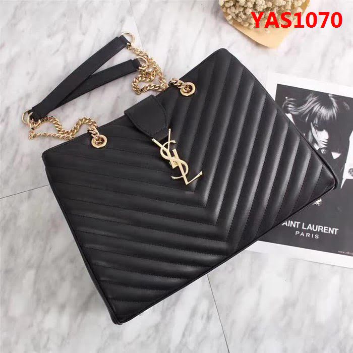 YSL聖羅蘭 經典款 互扣式金屬YSL標誌 原版南非皮肩背包 F26587 YAS1070