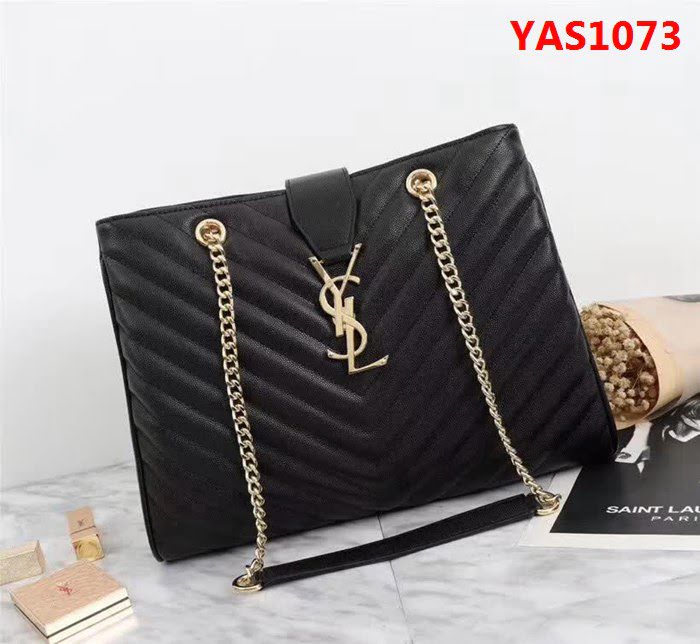 YSL聖羅蘭 經典款 互扣式金屬YSL標誌 原版南非皮肩背包 F26587 YAS1073