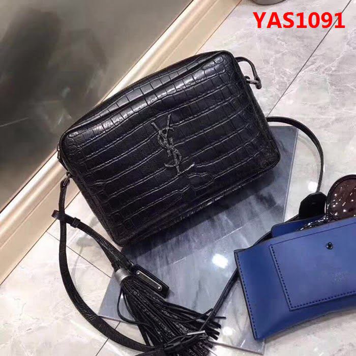 YSL聖羅蘭 2018春夏新款 LOU系列 小牛皮鱷紋相機包 59903 YAS1091
