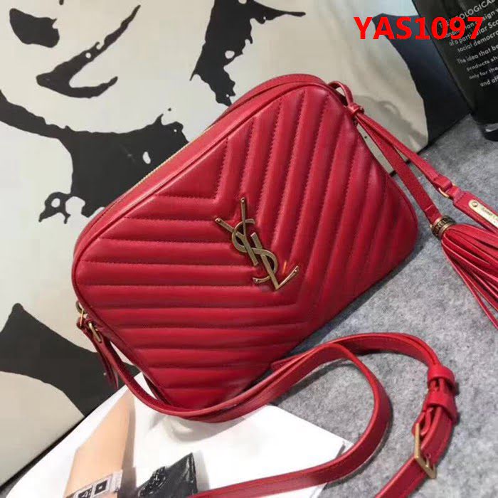 YSL聖羅蘭 冠軍產品 最新v格南非原版皮 鏈條斜挎包 57700-1  YAS1097