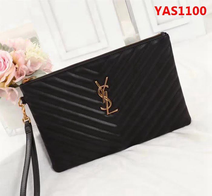YSL聖羅蘭 最高版本 YvesSaintLaurent繡花線小牛皮手包 26619 YAS1100
