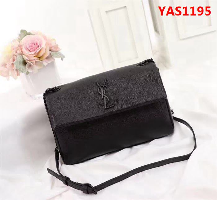 YSL聖羅蘭 海外原單 球紋配槍色五金單肩斜挎包 26802 YAS1195