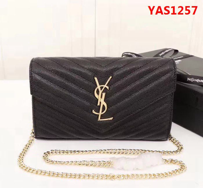 YSL聖羅蘭 爆款 魚子醬牛皮鏈條小包 可當手包用 26801 YAS1257
