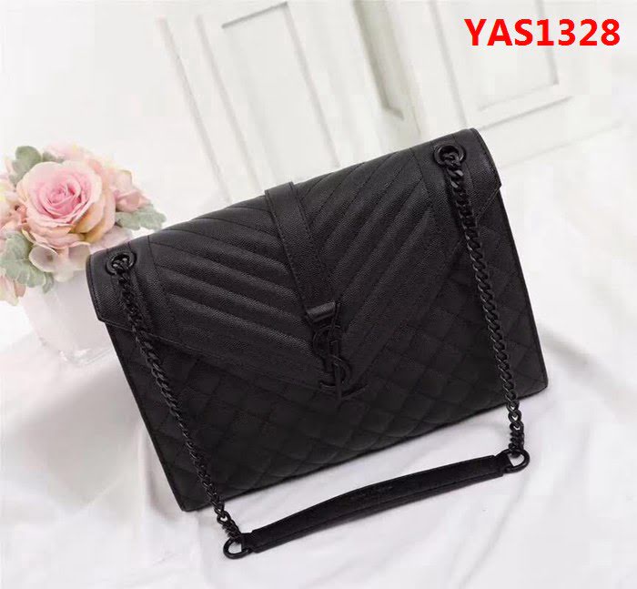YSL聖羅蘭 爆款 魚子醬紋牛皮鏈條單肩斜挎包 26808 YAS1328