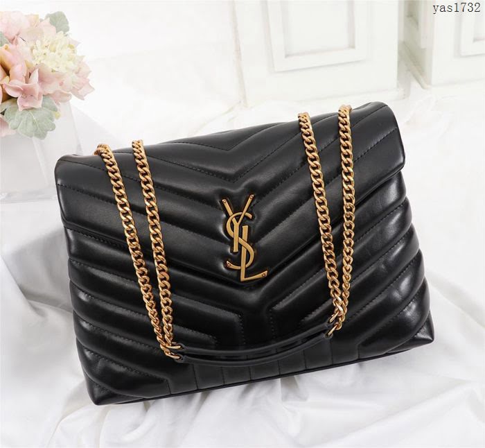 YSL女包 459749 專櫃新款同步 頂級羊皮 聖羅蘭鏈條肩背包  yas1732