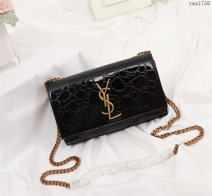 YSL女包 469390 專櫃同步新款 聖羅蘭鏈條女斜跨包  yas1756