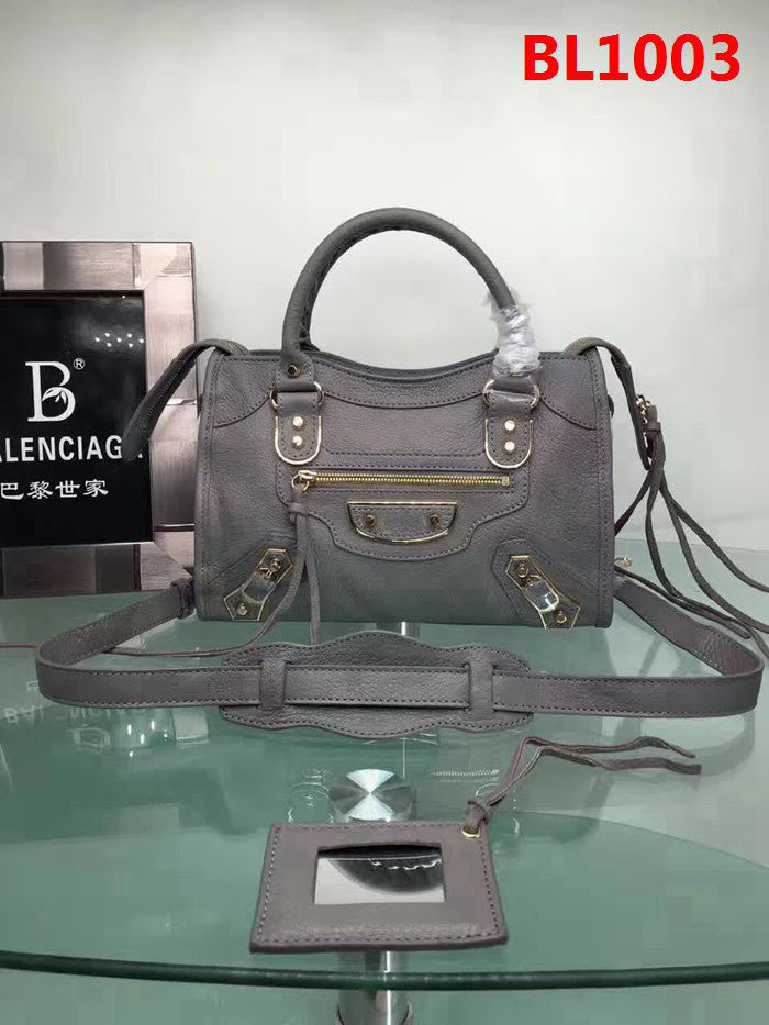 BALENCIAG巴黎世家 頂級原版皮 山羊皮 手提斜挎包  BL1003
