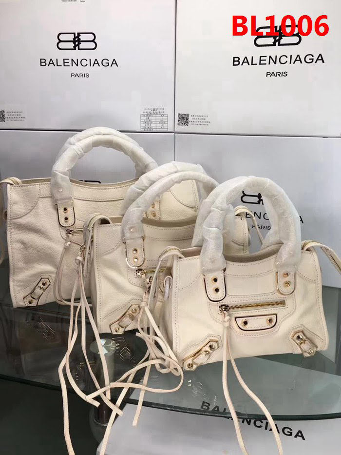 BALENCIAG巴黎世家 新款 小金釘 原版義大利進口山羊皮 手提單肩斜挎包  BL1006