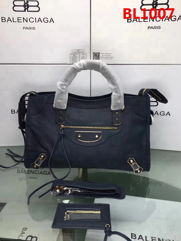 BALENCIAG巴黎世家 新款 小金釘 原版義大利進口山羊皮 手提單肩斜挎包  BL1007