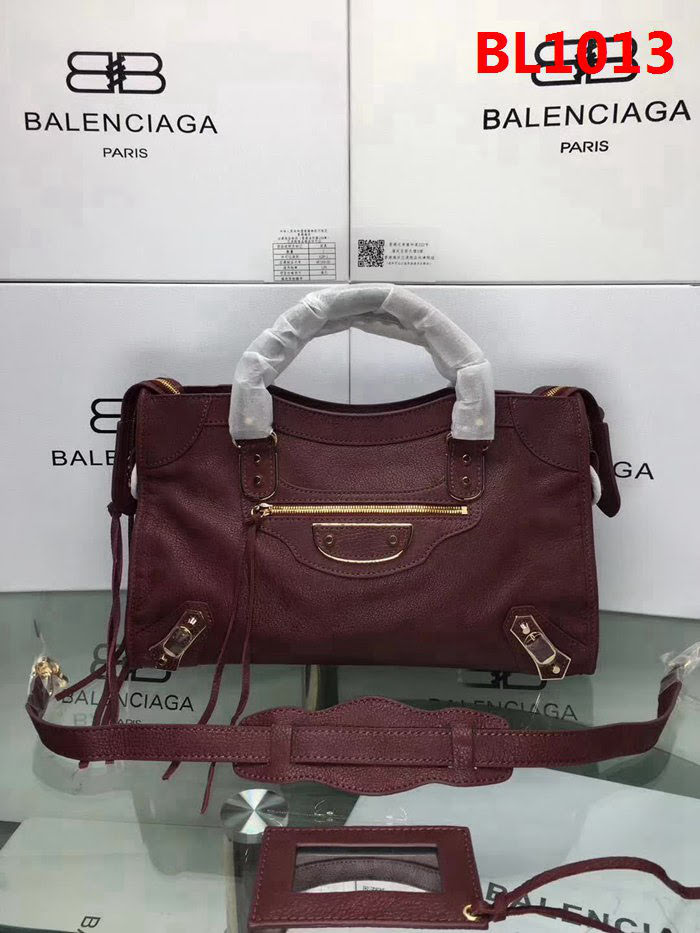 BALENCIAG巴黎世家 新款 小金釘 原版義大利進口山羊皮 手提單肩斜挎包  BL1013