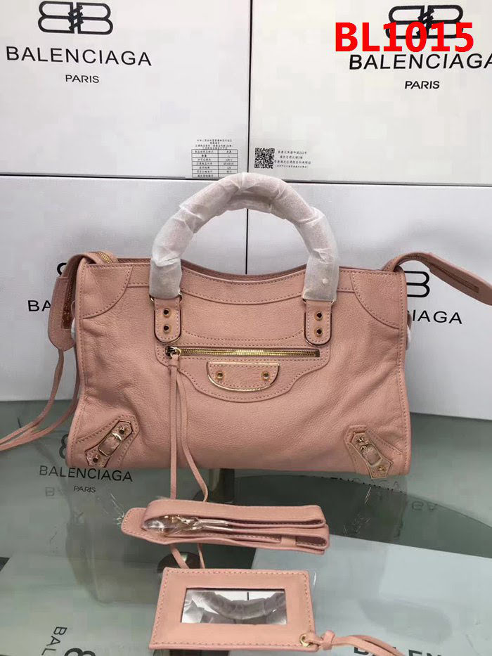 BALENCIAG巴黎世家 新款 小金釘 原版義大利進口山羊皮 手提單肩斜挎包  BL1015