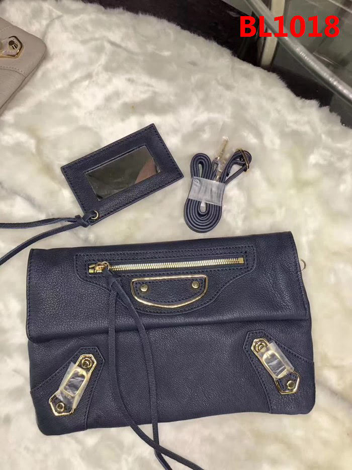BALENCIAG巴黎世家 義大利進口山羊皮手抓包 原版品質 簡單時尚手包 配肩帶可斜挎  BL1018