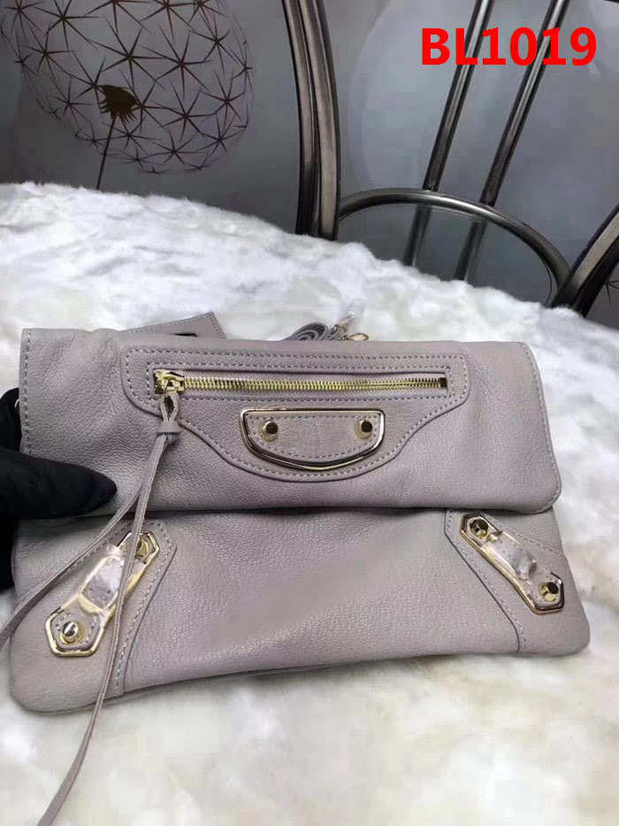 BALENCIAG巴黎世家 義大利進口山羊皮手抓包 原版品質 簡單時尚手包 配肩帶可斜挎  BL1019