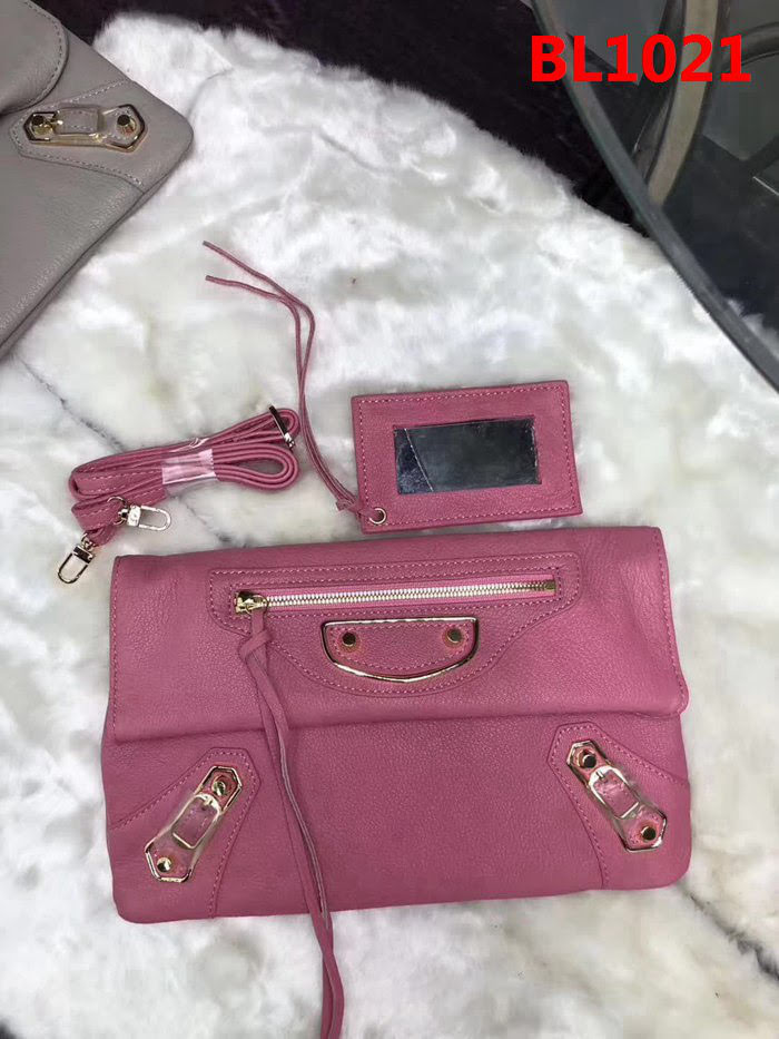 BALENCIAG巴黎世家 義大利進口山羊皮手抓包 原版品質 簡單時尚手包 配肩帶可斜挎  BL1021
