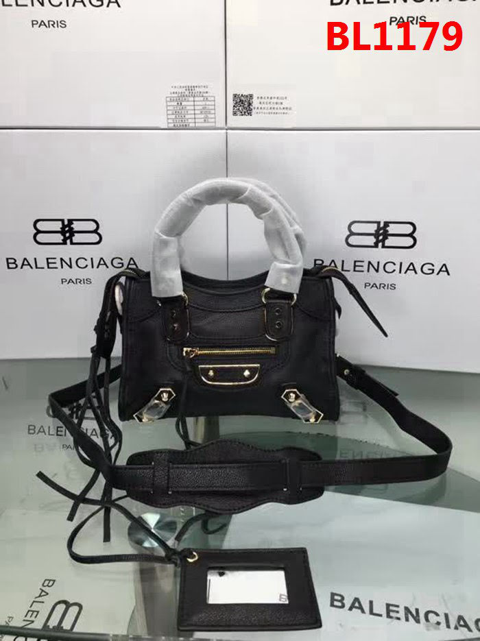 BALENCIAG巴黎世家 原版義大利進口山羊皮 小金釘 單肩斜挎包  BL1179