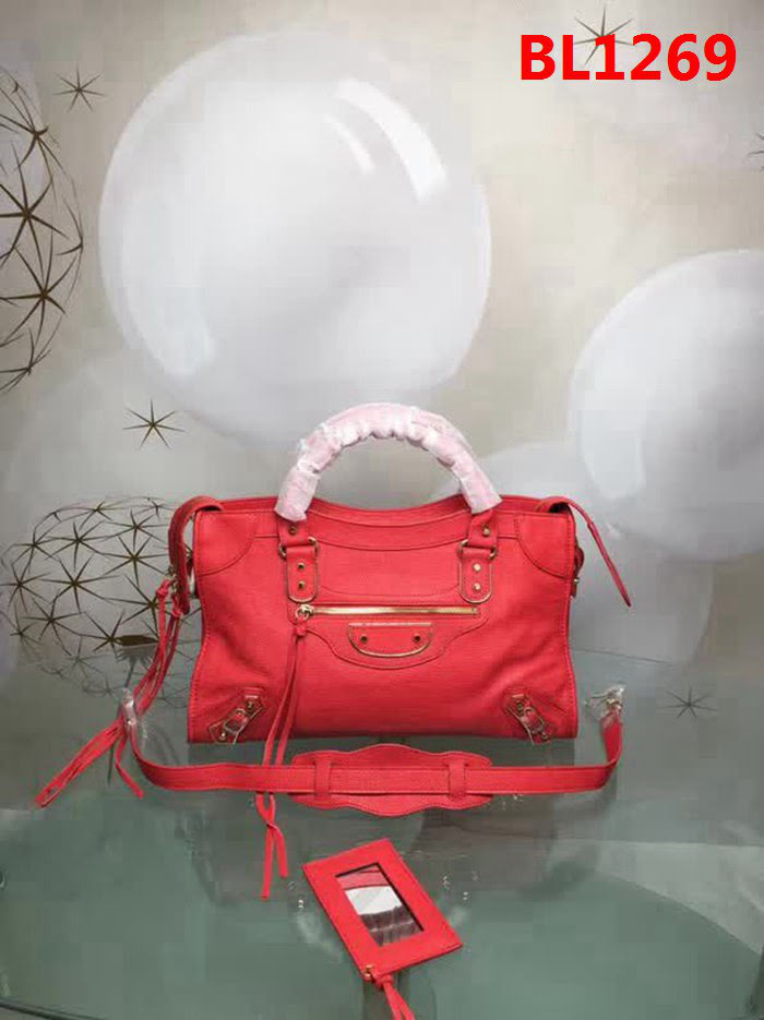 BALENCIAG巴黎世家 原版義大利進口山羊皮 小金釘 可單肩斜挎  BL1269