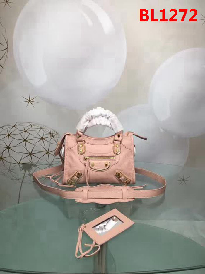 BALENCIAG巴黎世家 原版義大利進口山羊皮 小金釘 可單肩斜挎  BL1272