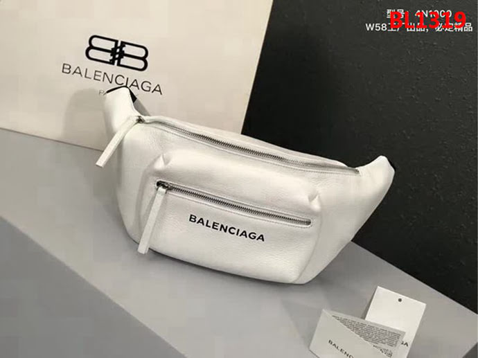 BALENCIAG巴黎世家 頂級原單質量 摔紋小牛皮 胸包 腰包 男女同款 4N1000  BL1319