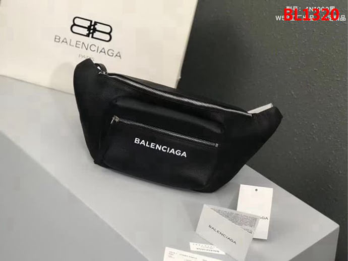 BALENCIAG巴黎世家 頂級原單質量 摔紋小牛皮 胸包 腰包 男女同款 4N1000  BL1320