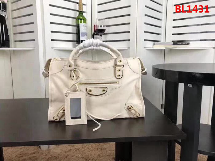 BALENCIAG巴黎世家 經典機車 原版山羊皮 包邊五金款 手提肩背斜挎包  BL1431