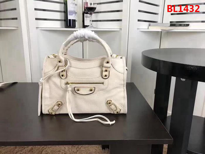 BALENCIAG巴黎世家 經典機車 原版山羊皮 包邊五金款 手提肩背斜挎包  BL1432