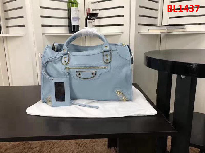 BALENCIAG巴黎世家 經典機車 原版山羊皮 包邊五金款 手提肩背斜挎包  BL1437