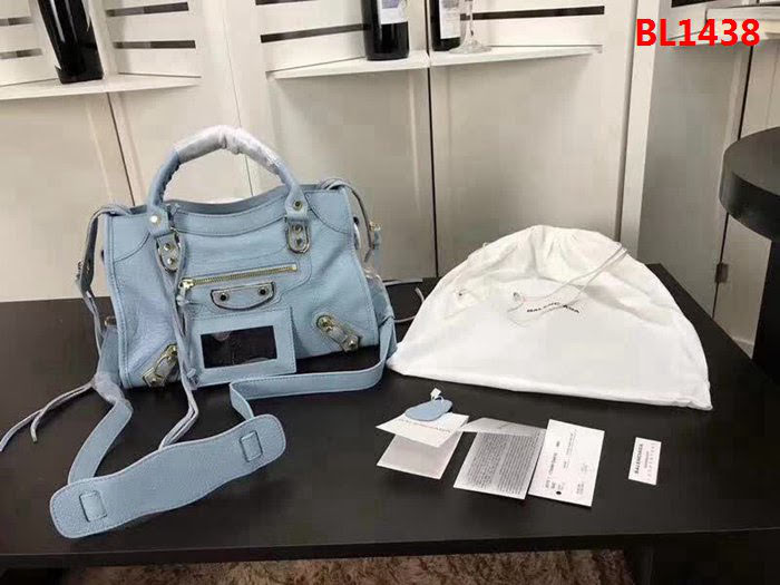 BALENCIAG巴黎世家 經典機車 原版山羊皮 包邊五金款 手提肩背斜挎包  BL1438
