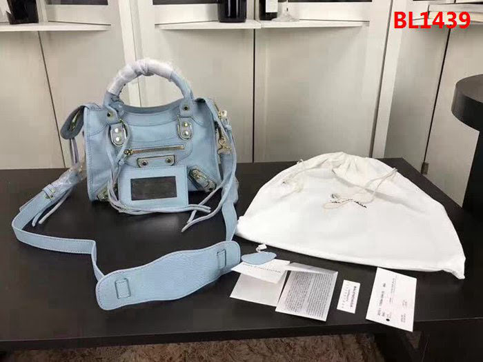 BALENCIAG巴黎世家 經典機車 原版山羊皮 包邊五金款 手提肩背斜挎包  BL1439