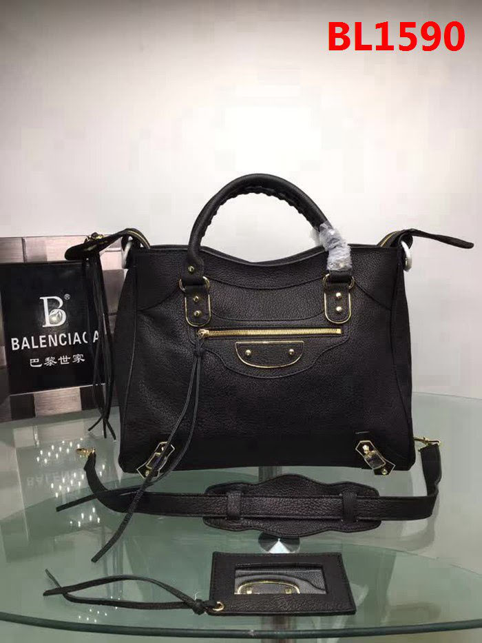 BALENCIAG巴黎世家 原版義大利進口山羊皮 小金釘 手提肩背斜挎包  BL1590