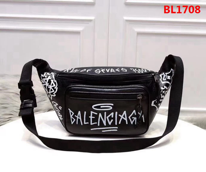 BALENCIAG巴黎世家 塗鴉胸包  BL1708