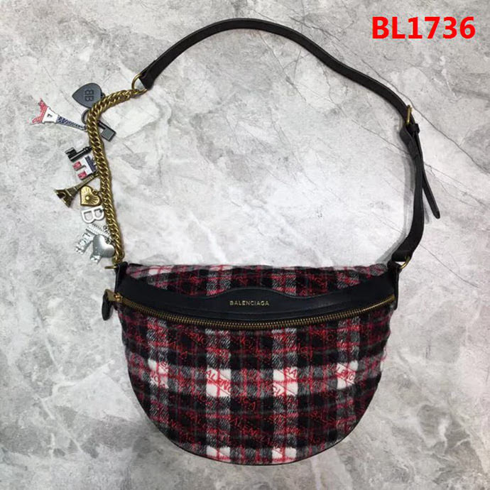 BALENCIAG巴黎世家 新品 Souvenir系列腰包 單肩包 鐵塔掛繩  BL1736