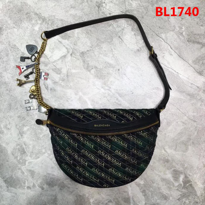 BALENCIAG巴黎世家 新品 Souvenir系列腰包 單肩包 鐵塔掛繩  BL1740