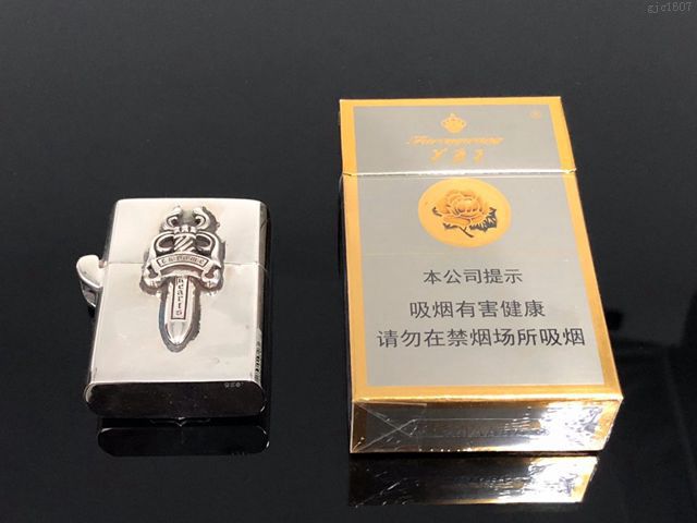 chrome hearts打火機 克羅心寶劍打火機 s925銀材質 克羅心打火機  gjc1607