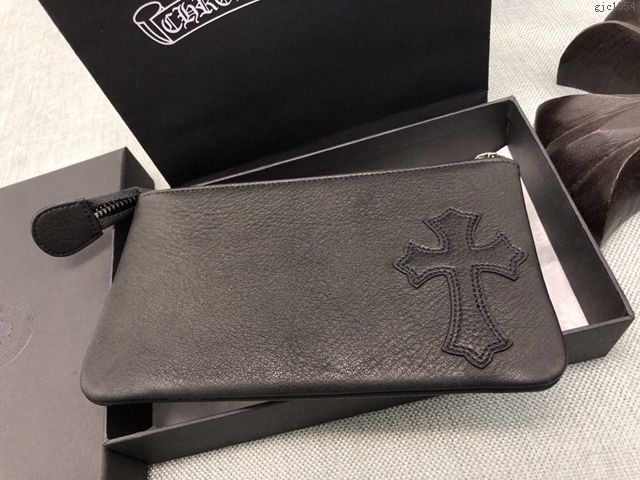 chrome hearts包 克羅心零錢包 進口小牛皮 S925純銀 克羅心小錢包  gjc1954