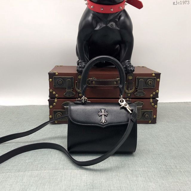 chrome hearts包 克羅心十字架 貝殼復古小挎包 925銀配件 克羅心手提包  gjc1973