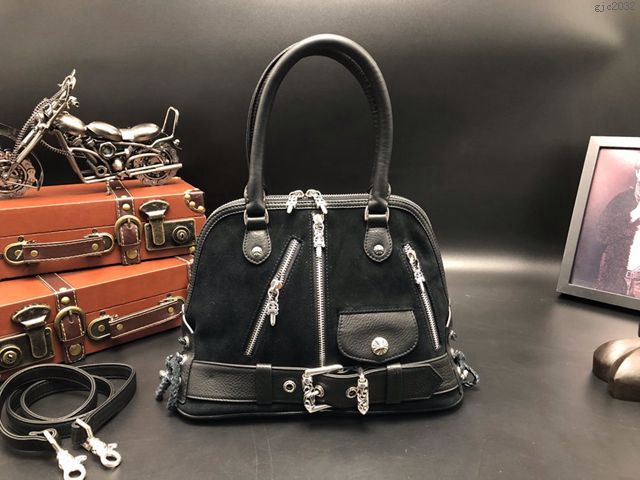 chrome hearts包 克羅心貝殼belt bags皮帶款機車包 純銀五金 克羅心手提包  gjc2032