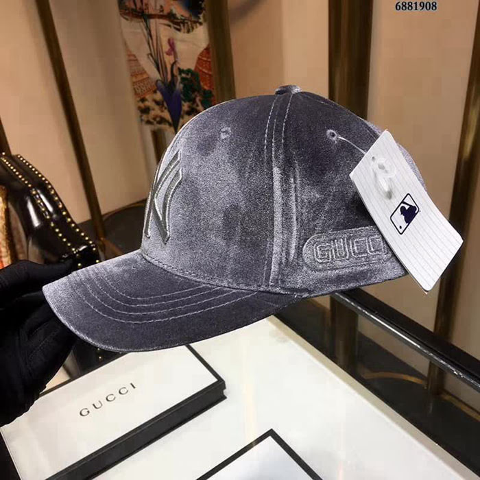 MLB 專櫃同步 NY與Gucci聯名款棒球帽 情侶款 6881908 LLWJ5653