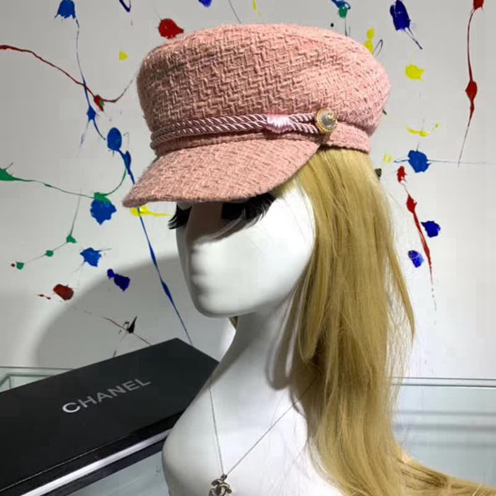 CHANEL香奈兒 2018秋冬小香風火爆經典款 時尚八角帽 百搭英倫軍帽 LLWJ6298
