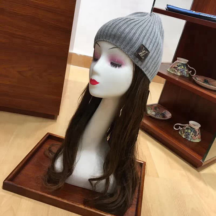 路易威登LV 新款 原單羊毛帽子圍巾套裝 情侶款 男女同款 LLWJ6438