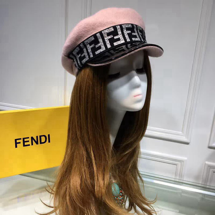 FENDI芬迪 新款 休閒百搭羊絨軍帽 LLWJ6610