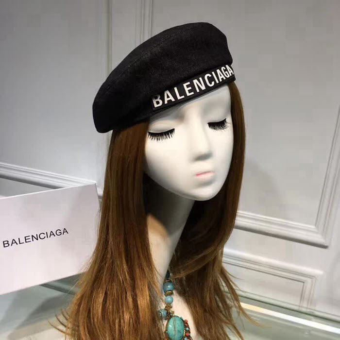 BALENCIAGA巴黎世家 超高版本 新款牛仔貝蕾帽 LLWJ6617