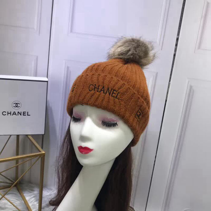CHANEL香奈兒 專櫃新品 火爆經典百搭款 刺繡針織帽 LLWJ6631