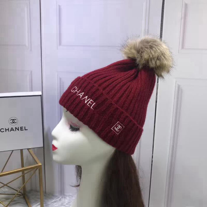 CHANEL香奈兒 專櫃新品 火爆經典百搭款 刺繡針織帽 LLWJ6632