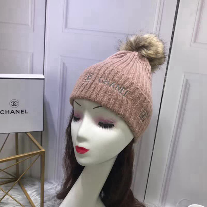 CHANEL香奈兒 專櫃新品 火爆經典百搭款 刺繡針織帽 LLWJ6633