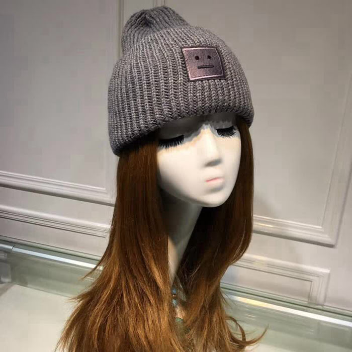 Acne 經典跑量款 笑臉毛線帽 男女同款 LLWJ7871