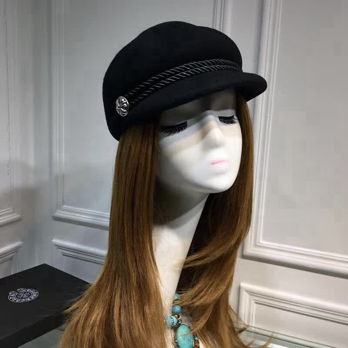 克羅心Chrome Hearts 火爆款 新款羊絨八角帽 羊絨鴨舌帽 LLWJ7872