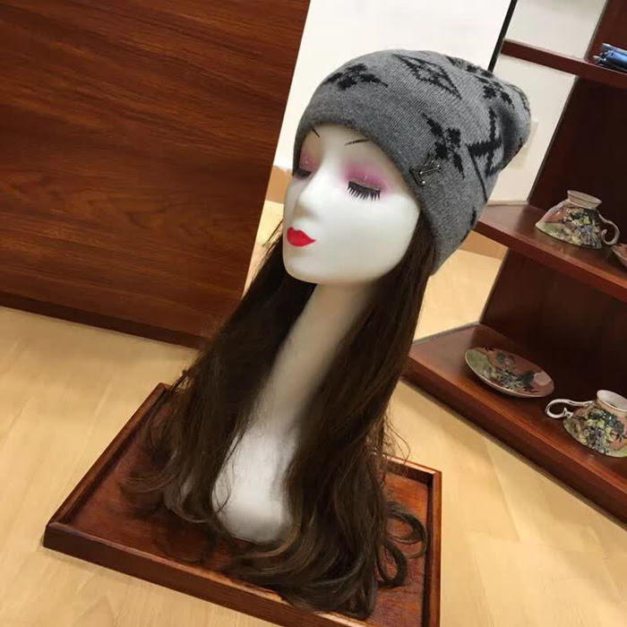 路易威登LV 原單新款 情侶款帽子圍巾套裝 男女同款 LLWJ8030